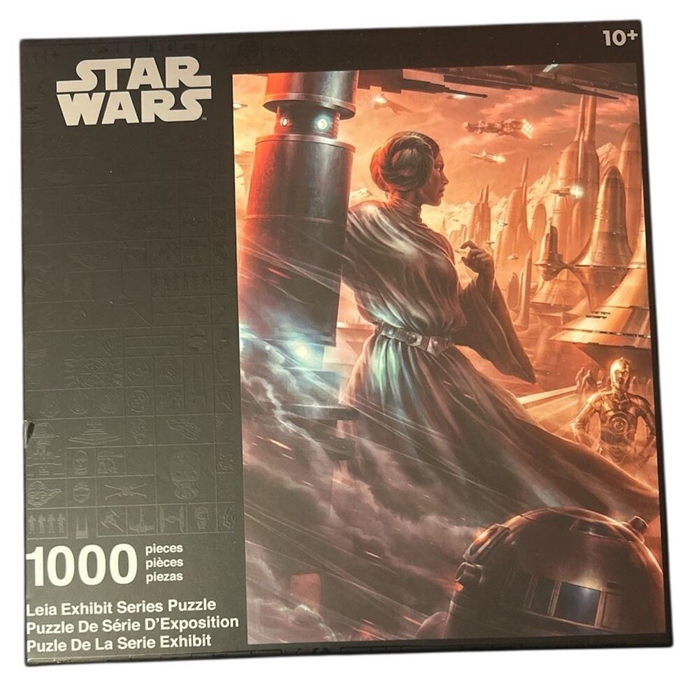 Star Wars Disney Parks Leia Exhibit 1000 Piece Puzzle New In Box 20"x 28"